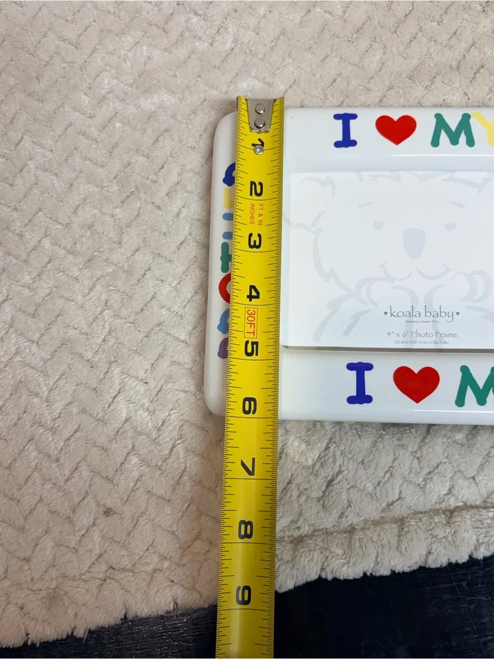 Vintage Koala Baby‎ Kidcore Picture Frame I Love My Brother Primary Colors 4x6